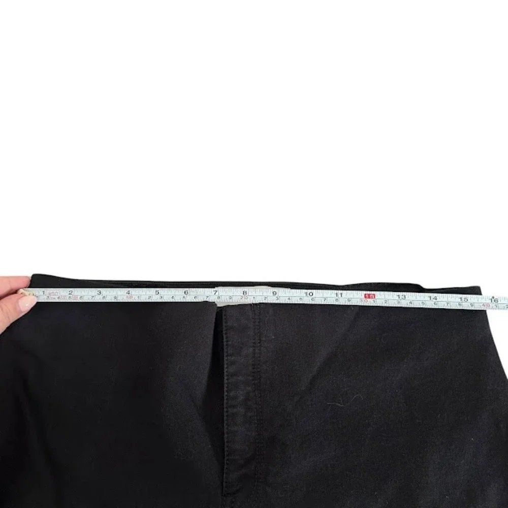 M.M. Lafleur Black Hockley Jean Stretch Slim Adjustable Hem Pants Womens‎ 10